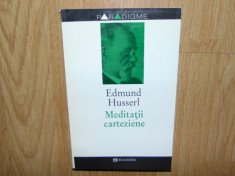 EDMUND HUSSERL -MEDITATII CARTEZIENE foto