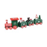 Tren de Craciun din lemn