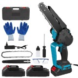 Fierastrau cu lant, motor fara perii, 2000W, 15000rpm, fara fir, 2 baterii, 8 inch, EU