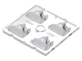 Lentilă LED Pătrată Transparentă 7,1mm