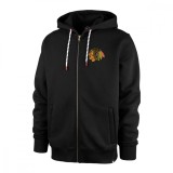 Chicago Blackhawks hanorac de bărbați cu glugă back check 47 morris full zip hood - M, 47 Brand