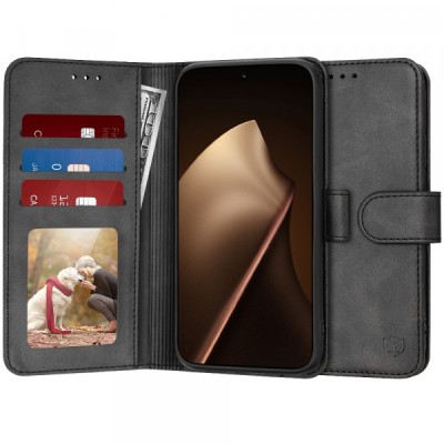 Husa pentru Xiaomi 15T Pro, Techsuit, Diary Book, Neagra foto