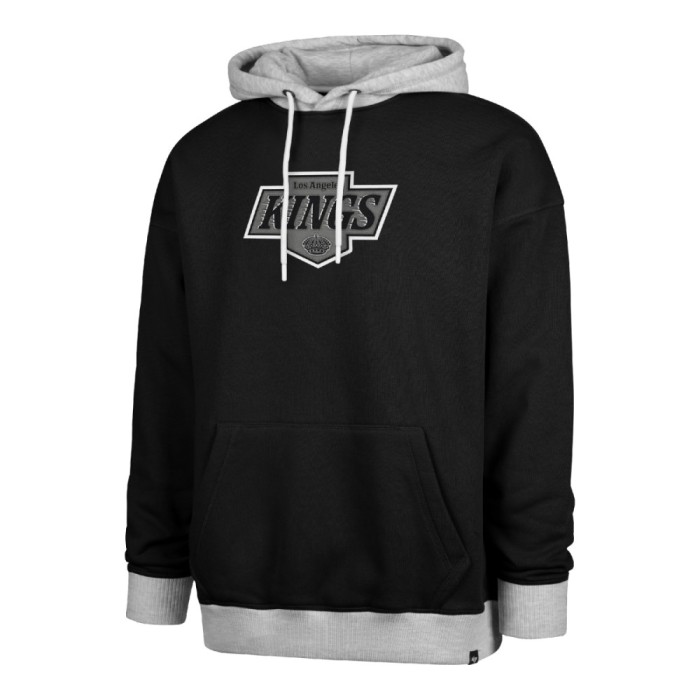 Los Angeles Kings hanorac de bărbați cu glugă 47 Patch Drop Shoulder Hood black - M
