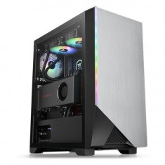 Carcasa Thermaltake H550 Tempered Glass argintie iluminare aRGB