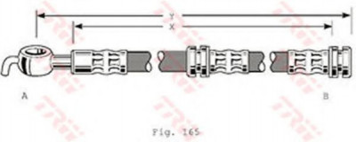 Conducta / cablu frana VOLVO V40 Combi (VW) (1995 - 2004) TRW PHD347 foto