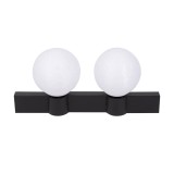 Aplica Glace 2XE27 IP20, negru+alb, Erste