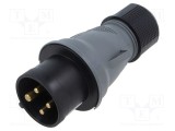 Conector alimentare AC trifazat AMPHENOL IP&amp;S 16A 4 pini tată IP44