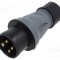 Conector alimentare AC trifazat AMPHENOL IP&amp;S 16A 4 pini tată IP44
