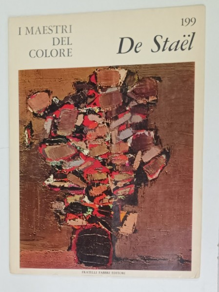 NICHOLAS DE STAEL , SERIE &#039; I MAESTRI DEL COLORE &#039; NR. 199 , TEXT IN LIMBA ITALIANA , 1966
