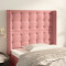 vidaXL Tăblie de pat cu aripioare, roz, 83x16x118/128 cm, catifea