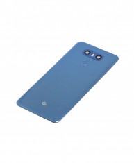 Capac Baterie LG G6, H870 cu Geam camera si Amprenta Albastru foto