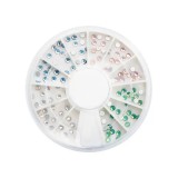 Strasuri rotunde OPAL pentru unghii &ndash; mix, 2,5mm