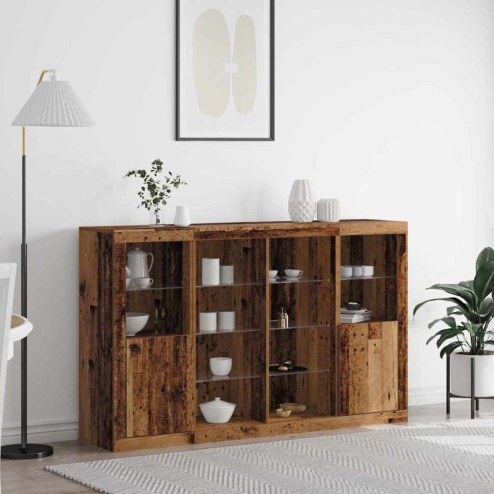 vidaXL Bufet Lemn vechi 163 x 37 x 100 cm Lemn compozit