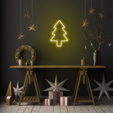 Cumpara ieftin Lampa de perete Christmas Pine, Neon Graph, 21x30x2 cm, galben