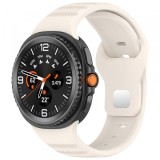 Curea Techsuit W050 pentru Samsung Galaxy Watch 8 Classic / Watch8 44mm / Watch 8 40mm, Bej