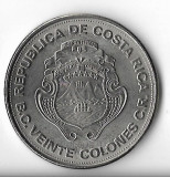 Moneda 20 colones 1975 - Costa Rica, comemorativa, America de Nord, Cupru-Nichel