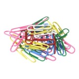 Cumpara ieftin Set agrafe de birou metalice multicolor, 70 bucati, pentru documente, scoala, birou si proiecte DIY