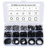 Set 200 Inele O-Ring Nitril Cauciuc, Etansare Conducte Benzina Motorina Ulei Apa Aer Gaz, Diverse Dimensiuni