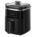 Friteuza cu aer cald Heinner Fry&amp;amp;Grill HAFG-B5BK2600, 2600W, capacitate 5L, 6 programe presetate, panou de comanda electronic, timp maxim de prepa