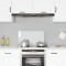 vidaXL Panou antistropi bucătărie transparent 80x40 cm sticlă securiz. 249469