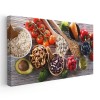 Tablou fructe legume cereale multicolor 2079 Tablou canvas pe panza CU RAMA 60x120 cm