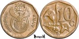 2008, 10 Cents (Hern# Nd20) - Africa de Sud