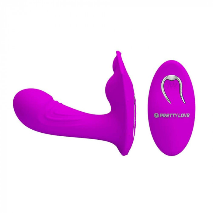 Pretty Love Willie - Vibrator cu 12 Funcții și Telecomandă, 9,7 cm