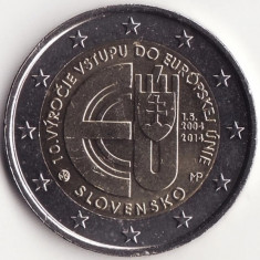 Moneda Slovacia - 2 Euro 2014 - Aniversarea aderarii la Uniunea Europeana