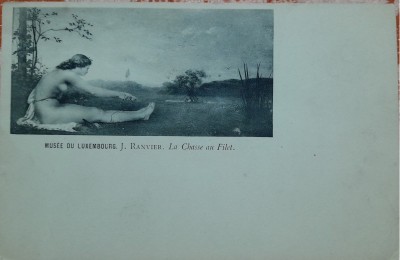 Carte postala, Ranvier - La Chasse au Filet, Musee du Luxembourg foto