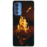 Husa compatibila cu Motorola Moto G71 5G model Dancing fire, Silicon, TPU, Viceversa, Transparent, Carcasa