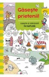 Gaseste prietenii! Lipeste si coloreaza. In natura