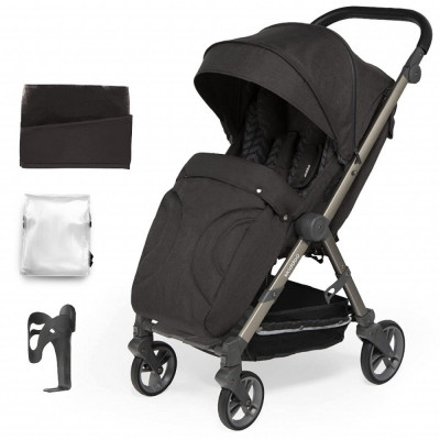 Carucior sport pliabil Skiddou Mell Onyx, ultracompact pentru calatorii, Negru foto