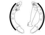 TEXTAR 91044700 Set saboti frana