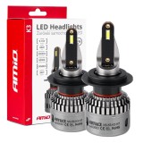 Becuri auto LED H7 AMiO K3 CANBUS 12V 6000K 60W 5400 lm Plug &amp; Play