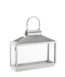 Cumpara ieftin Felinar otel argintiu Nilak 34x11x27.5 cm