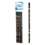 Set Creioane Unisex, Vehicule De Construcție, Radieră Neagră, 5 Bucăți, Oem