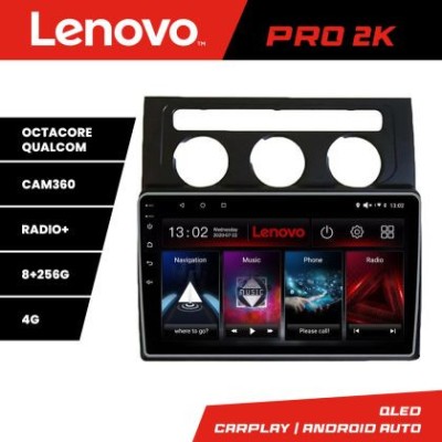 Navigatie VW Touran 2003-2009 clima automata Lenovo Kit-touran2 8 core QLED 2K 8+256 360 Android Waze USB Navigatie Internet Youtube Radio CarStore Te foto