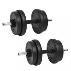 Ganteră cu discuri greutate, 40 kg