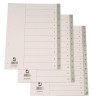 Index plastic Q-Connect A4 numerotat 1-10 120 microni gri