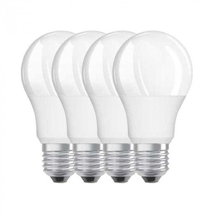 Set Becuri LED Osram, 9 W, 806 Lumeni, 240 V, 2700 K, E27, A++, 4 bucati