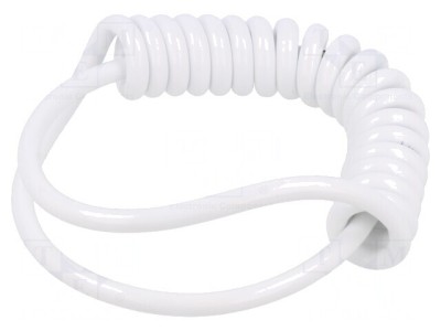 Cablu Spirale PUR Alb 5x0.22mm2 300V foto