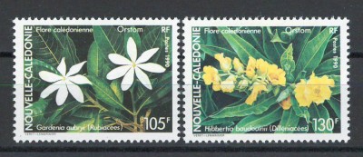 Noua Caledonie 1990 Mi 887/88 MNH, nestampilat - Flori foto