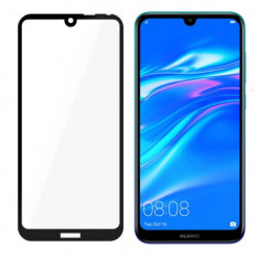 Folie Protectie Sticla pentru Huawei Y7 2019 3MK HardGlass Max Lite Full Screen 9H 02 mm Negru foto