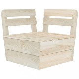 vidaXL Canapea colțar modulară din paleți, lemn de molid tratat