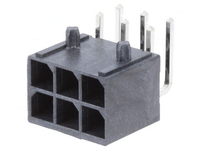 Soclu cablu-placă Mega-Fit 5,7mm 6 pini 23A THT