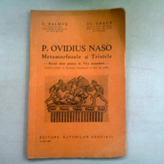 P. OVIDIUS NASO. METAMORFOZELE SI TRISTELE, BUCATI ALESE PENTRU CLASA A VI-A SECUNDARA - C. BALMUS