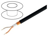 Cablu Microfon 2x0.25mm2 Gri OFC PVC