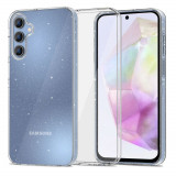 Husa Tech-Protect FlexAir pentru Samsung Galaxy A35 5G Glitter, Transparent, Silicon, Carcasa