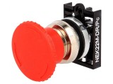 Comutator de Siguranță 22mm Roșu IP55