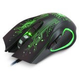 Mouse gaming, iMice X9, USB, Iluminare RGB, 3200 DPI, Negru, Optica, Peste 2000